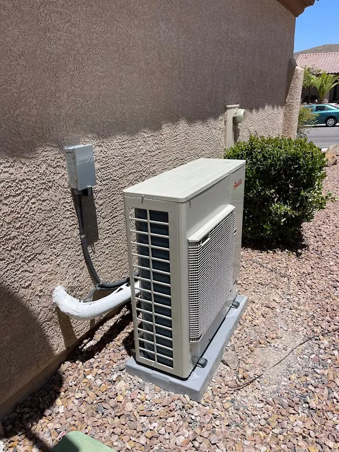 Residential air conditioning condenser unit in Huntsville